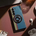 Carbon Fiber Case with Hinge Protection & Magnetic Metal Stand – Samsung Galaxy Z Fold 6 & Fold 7 – Front Glass, Premium 3 Colors